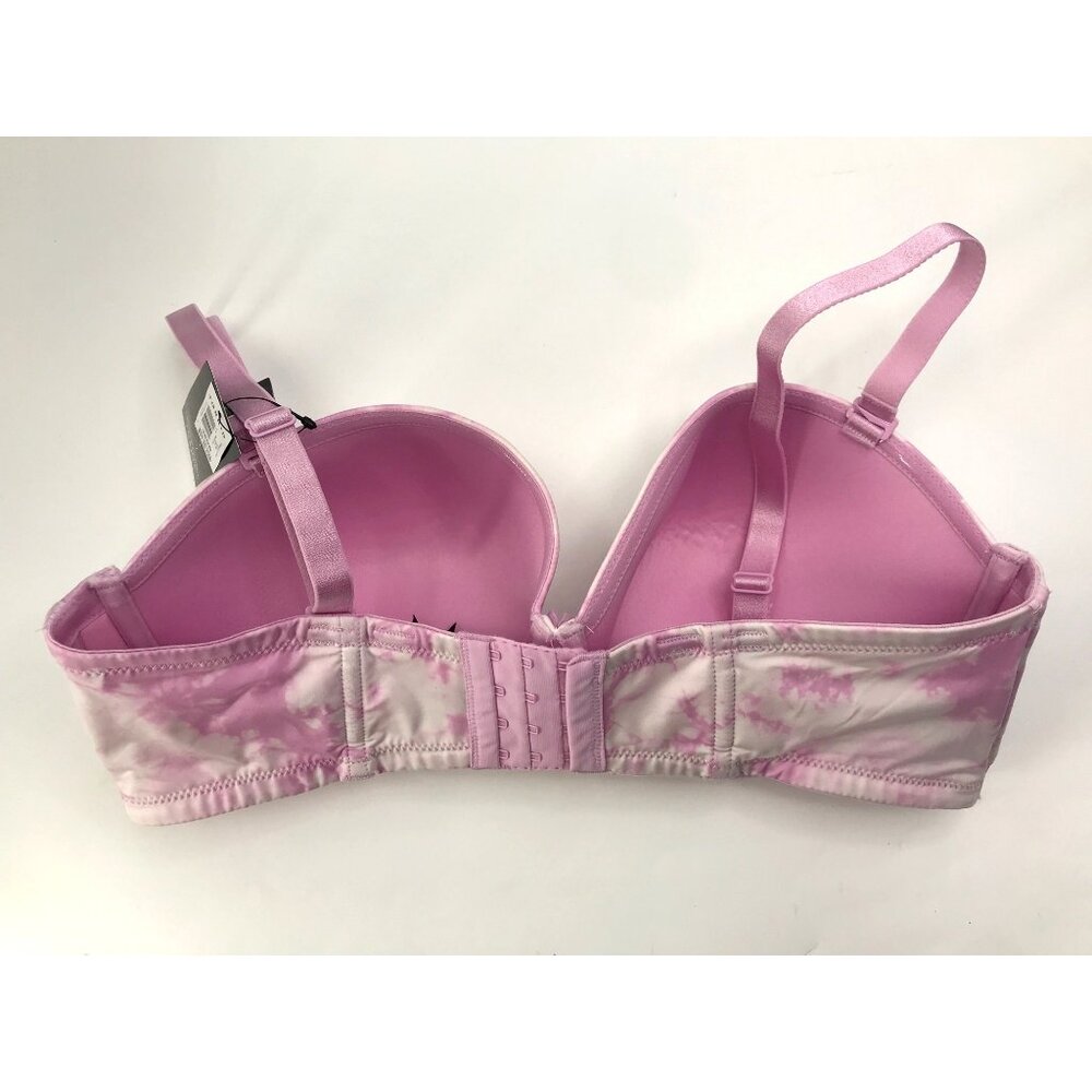 Torrid Curve Push up Strapless Multi Way Underwire Bra Purple Tie Dye 38DD NEW - Picture 3 of 5